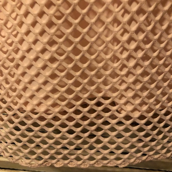 TopShop | Peach & Black Net Maxi Dress | 6 - Picture 8 of 13